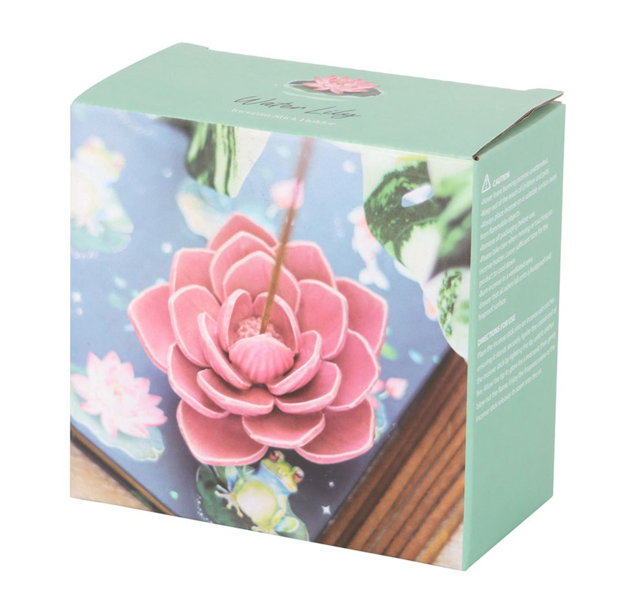 Quemador Porta incienso con forma de flor de loto rosa