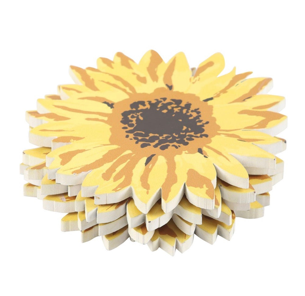 JUEGO DE POSAVASOS DE GIRASOL