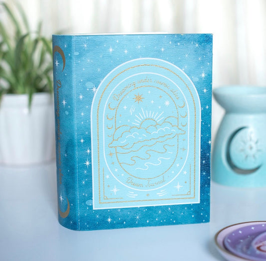 CAJA DE ALMACENAMIENTO CON FORMA DE LIBRO CELESTIAL AZUL