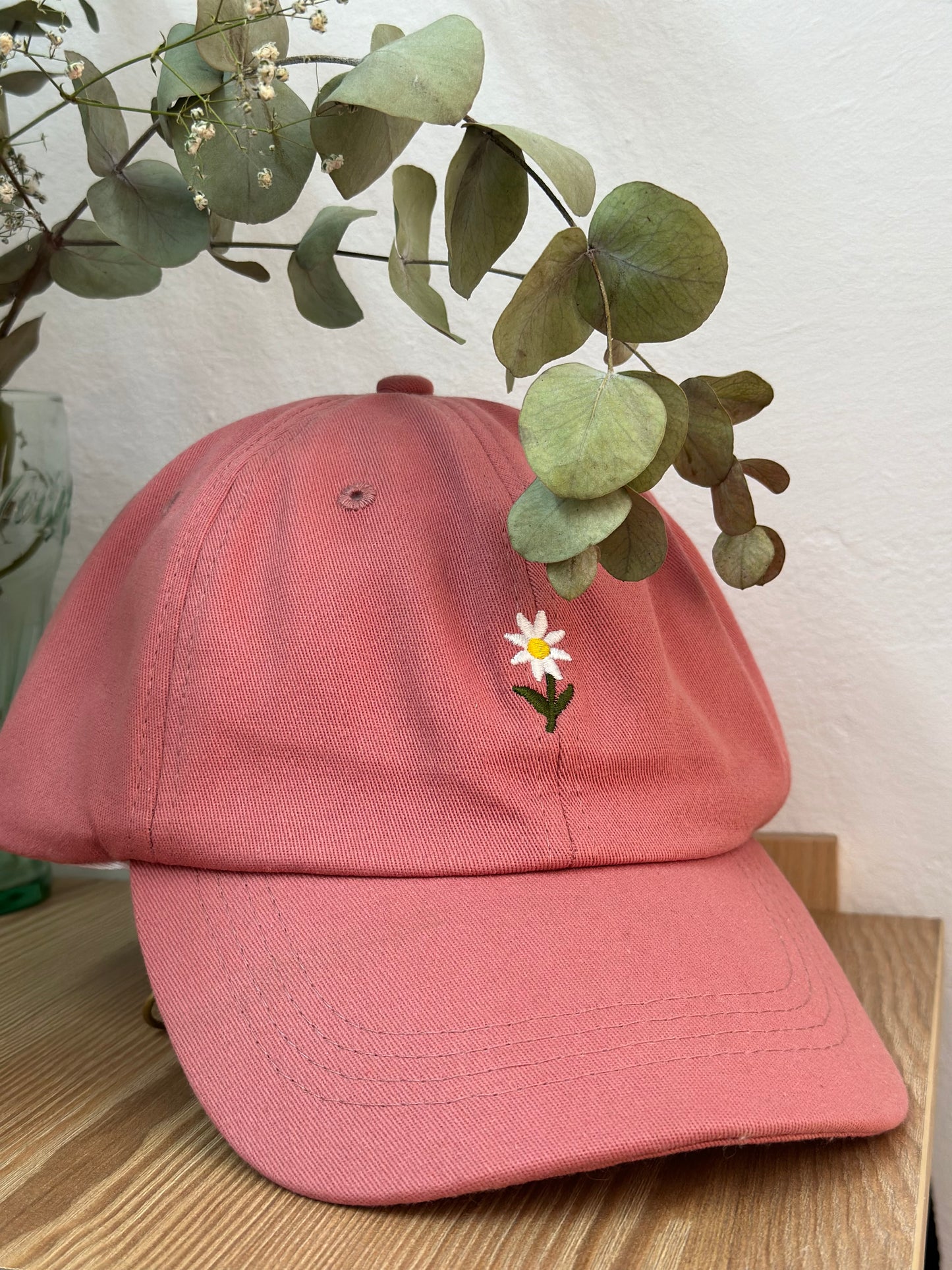 Gorra flor bordada