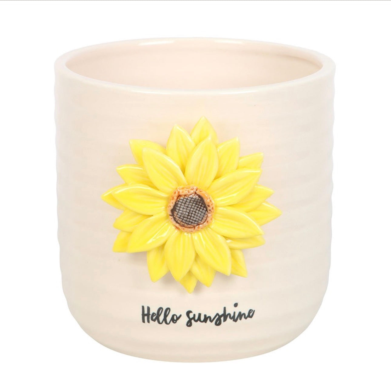 MACETA HELLO SUNSHINE CON GIRASOL 3D