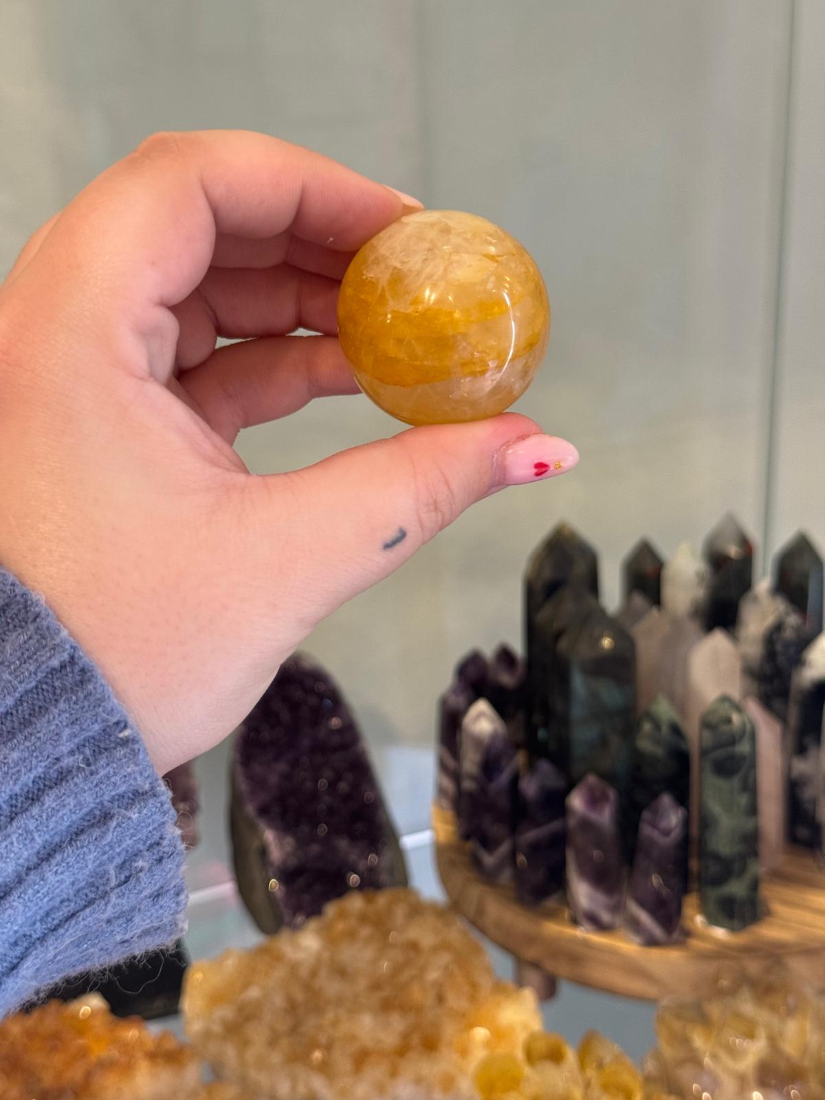 Esfera de Citrino – Sol en estado cristalino