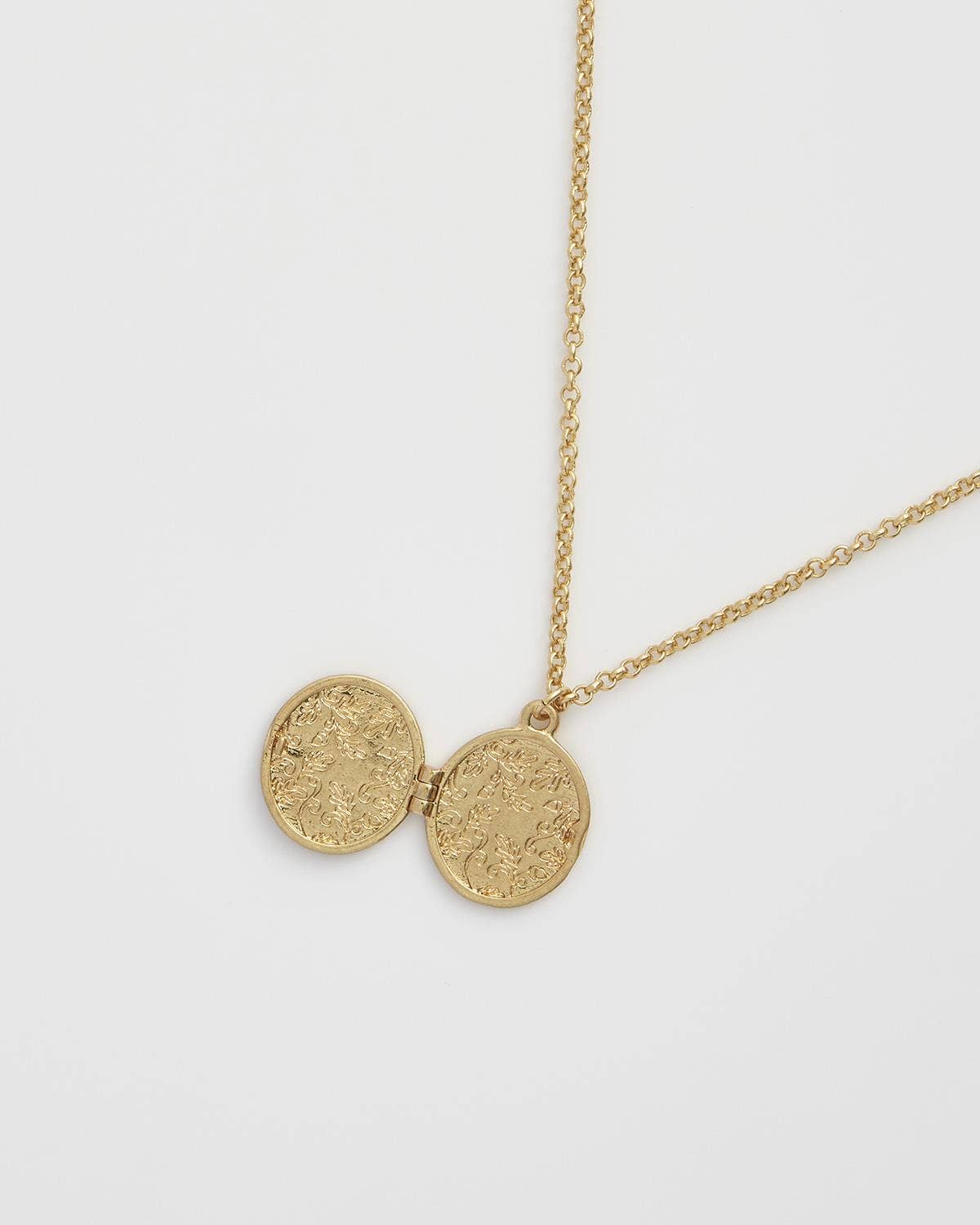 Medallón fable camafeo con forma de zorro y bellota artesanal