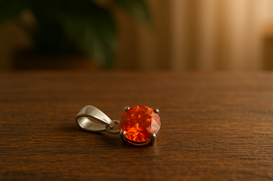 Colgante rubi plata de ley 925