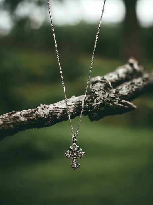 Colgante Cruz Bizantina Plata