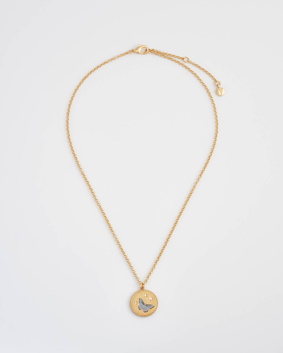 Collar con colgante Butterfly Spirit Guide artesanal