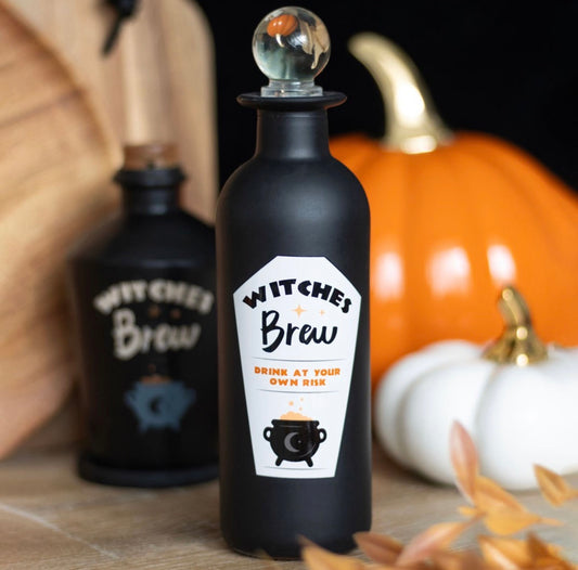 BOTELLA DE POCIÓN DE VIDRIO DECORATIVA PARA BREW DE BRUJAS