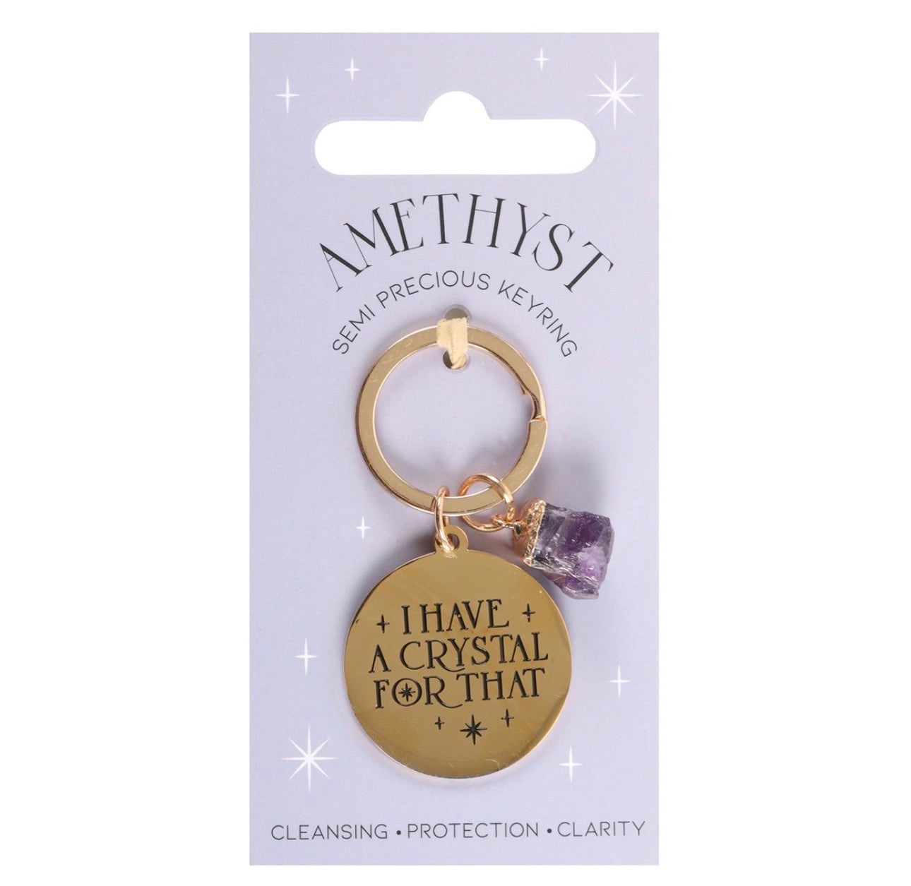 LLAVERO DE CRISTAL AMATISTA