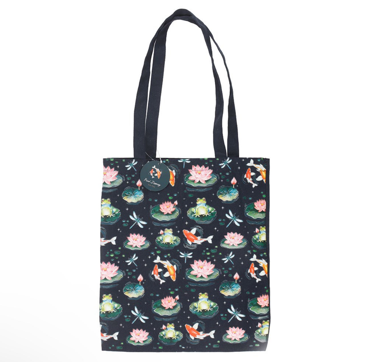 BOLSA DE POLIALGODÓN CON ESTAMPADO DE ESTANQUE