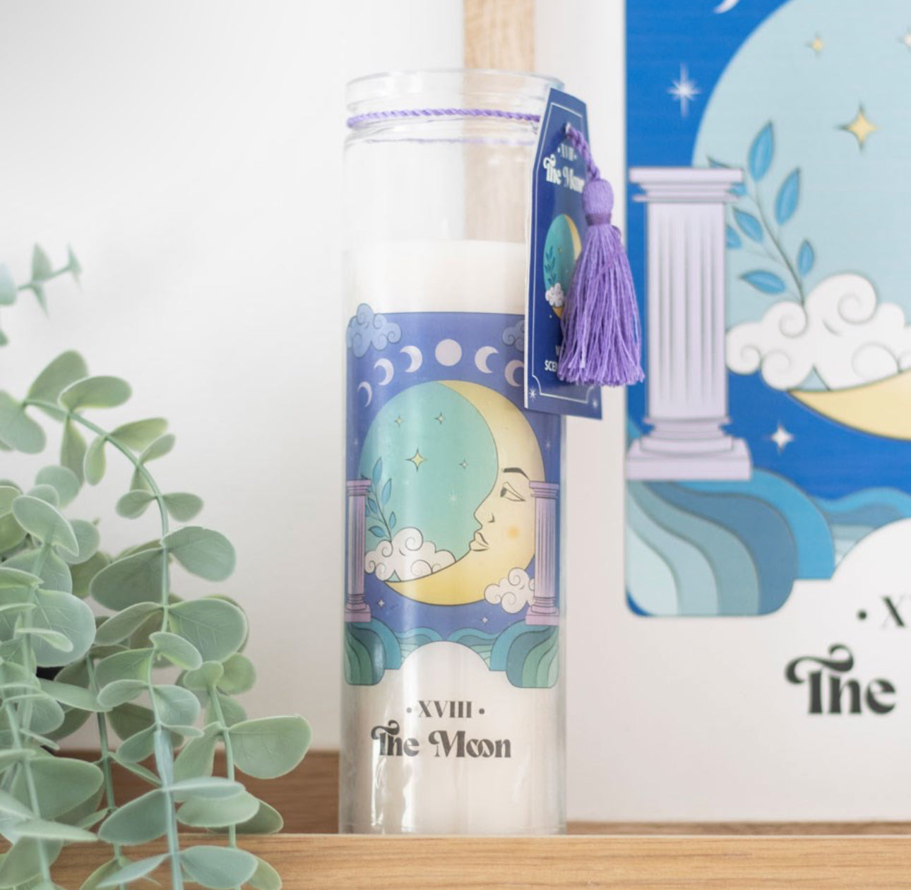 VELA DE TUBO THE MOON VIOLET