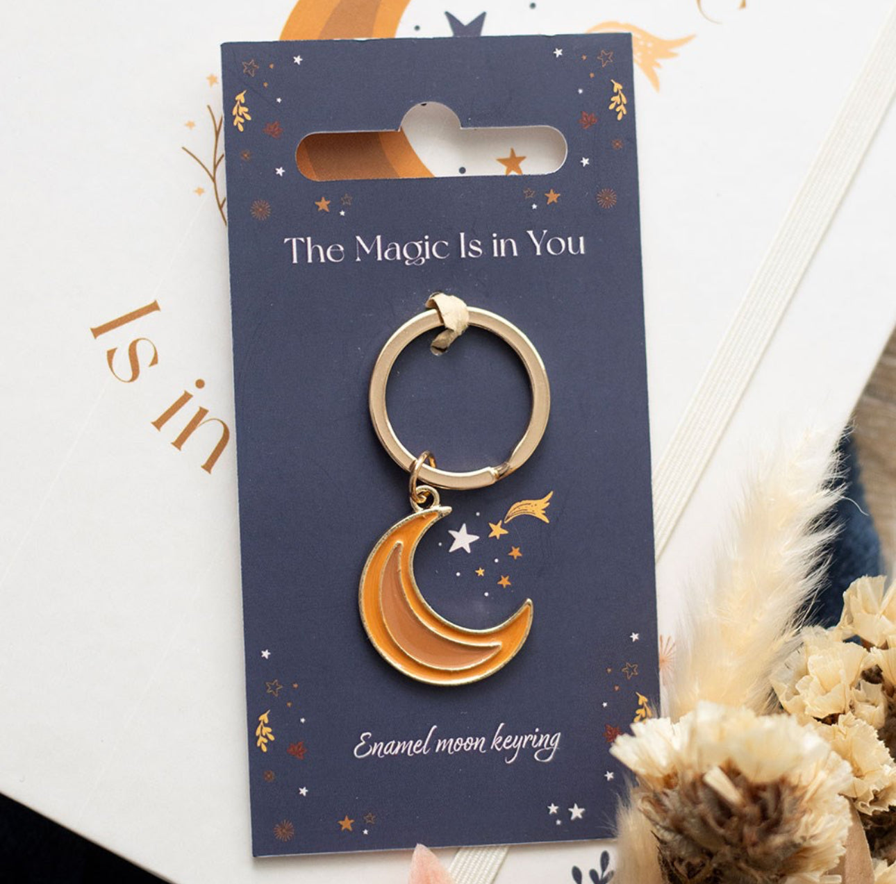 Llavero Luna Mágica de Otoño