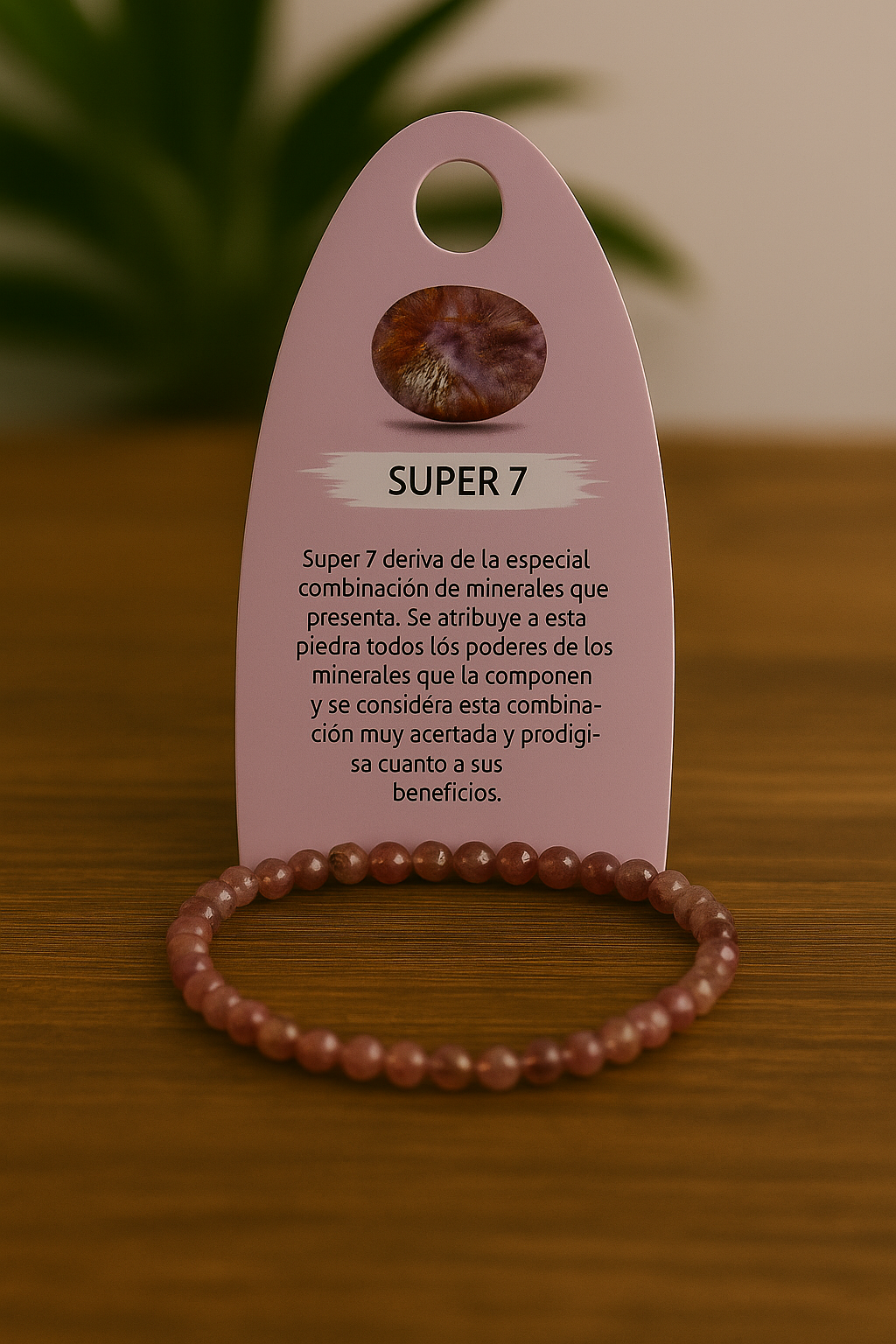Pulsera Super 7 facetada