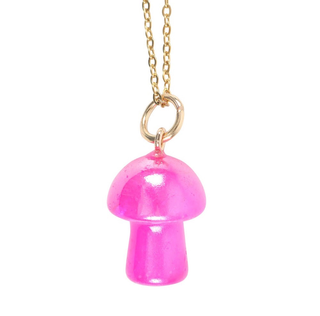 TARJETA DE FELICITACIÓN CON COLLAR DE HONGO AURA ROSA