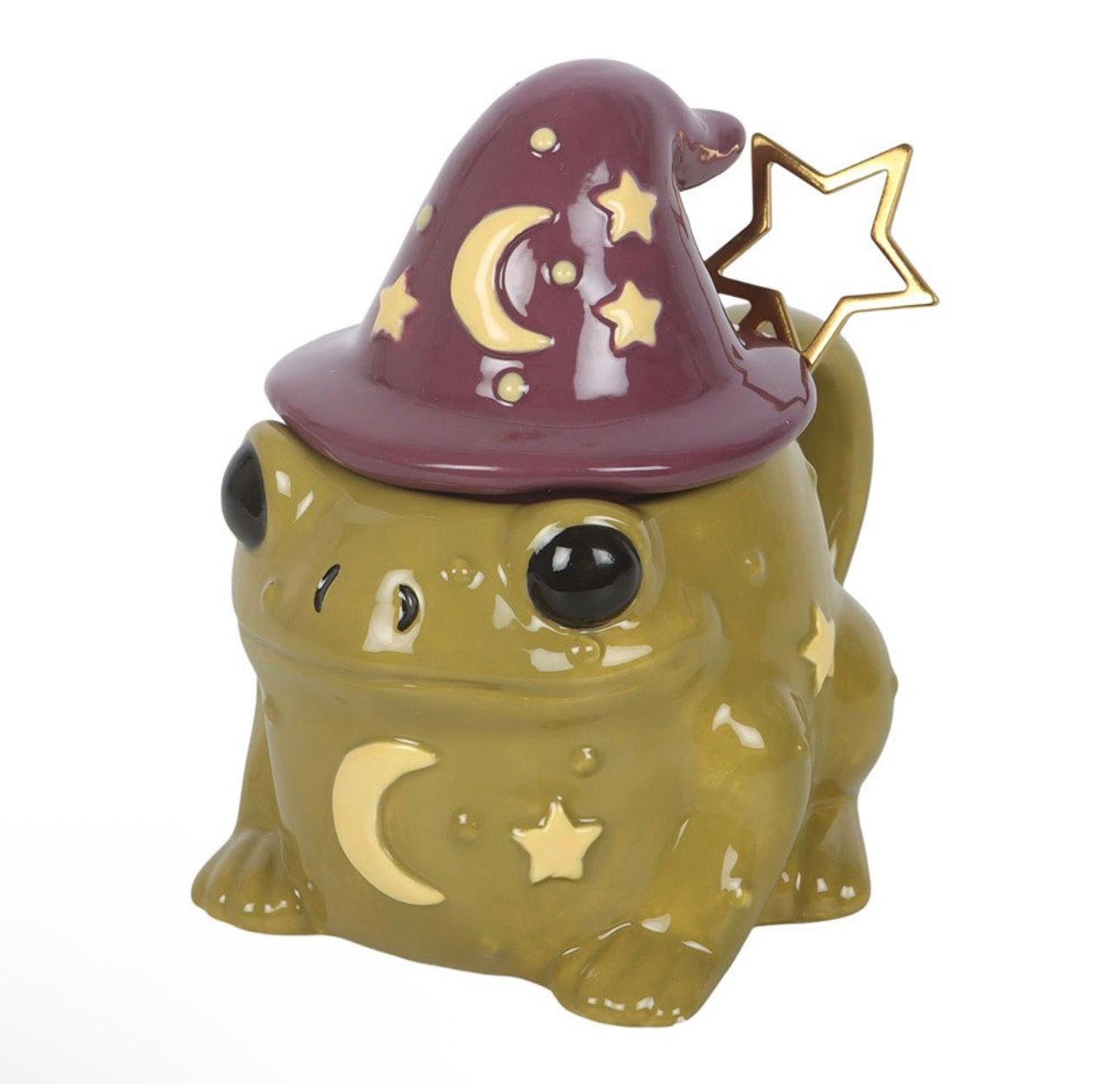 TAZA CON FORMA DE SAPO MÁGICO CON CUCHARA