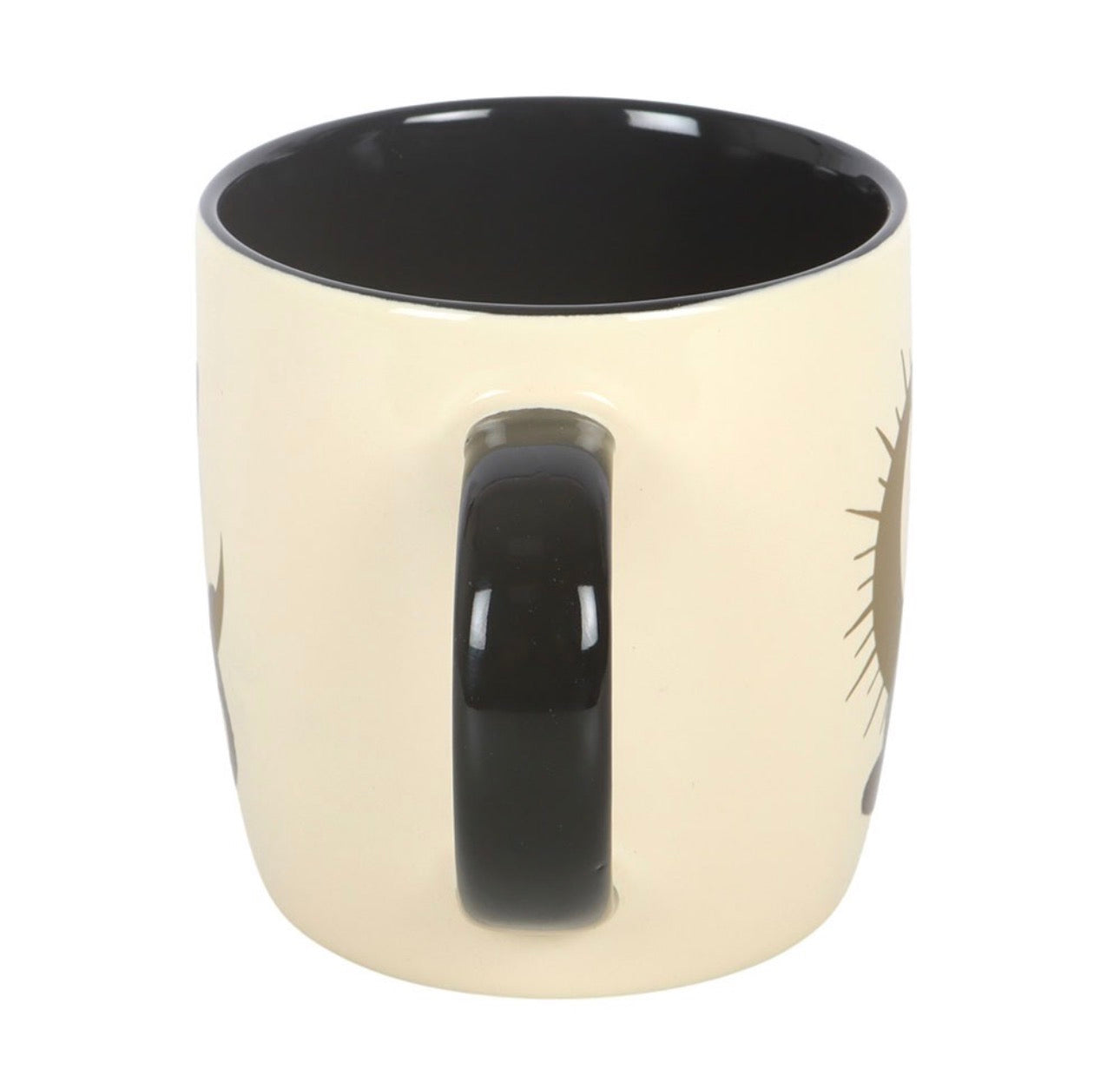 TAZA DE GATO NEGRO MÁGICO SENTADO