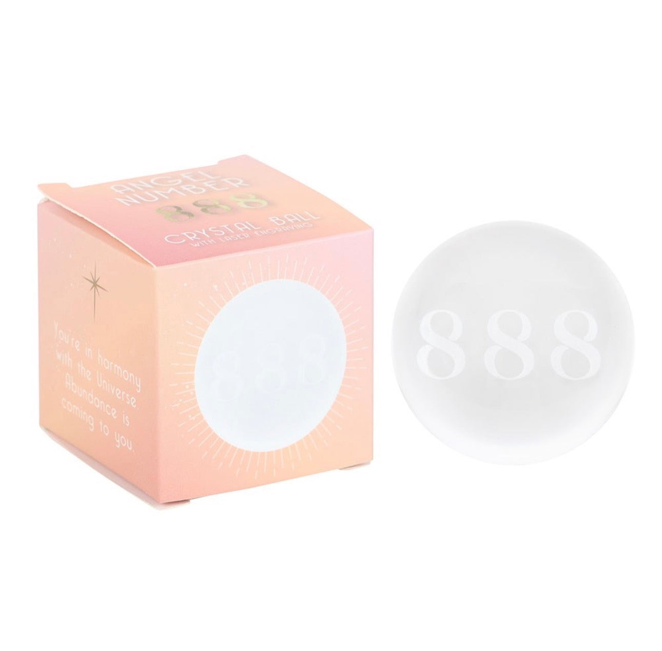 BOLA DE CRISTAL CON EL NÚMERO DE ÁNGEL 888