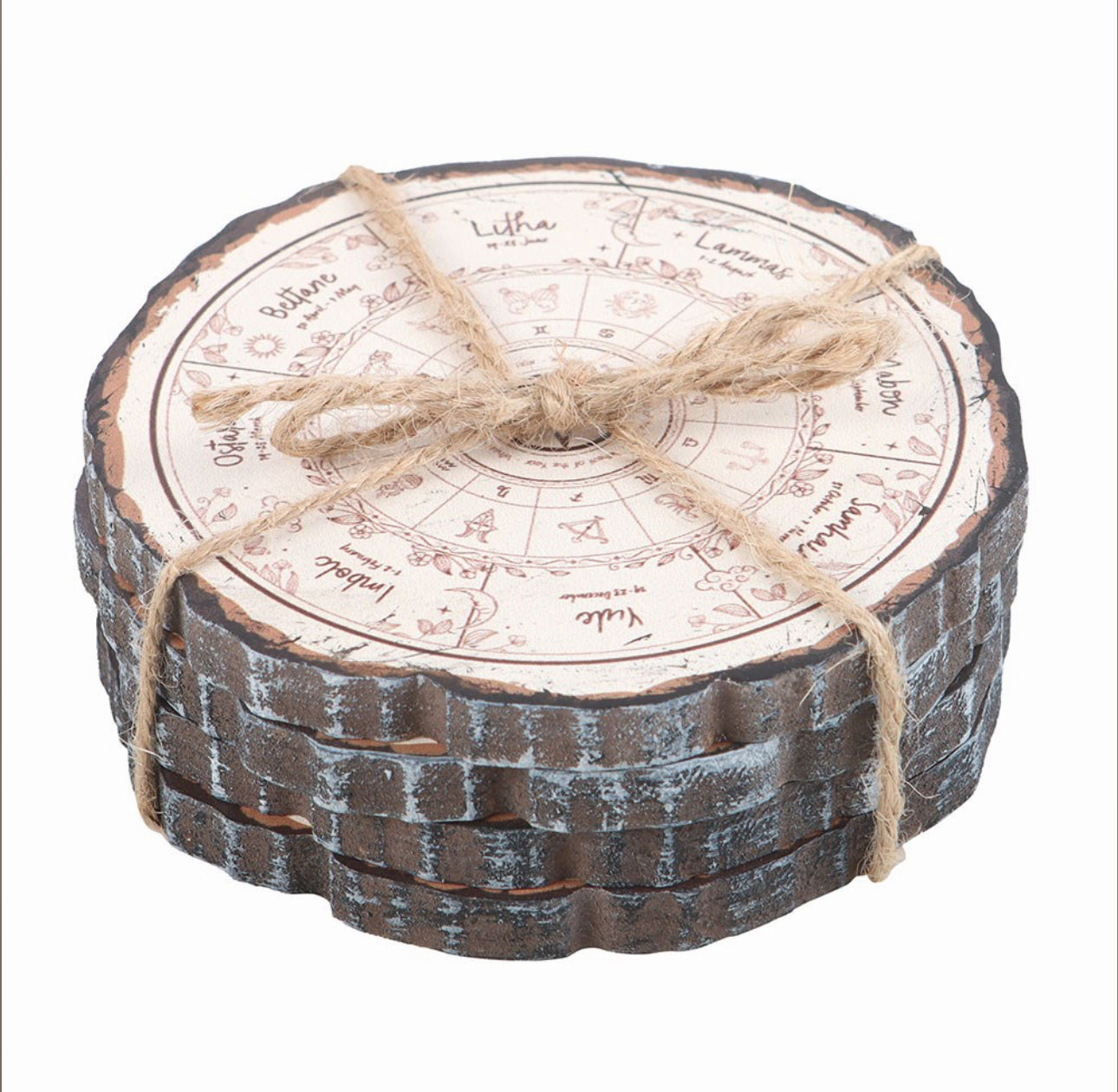Juego de posavasos Rueda del año