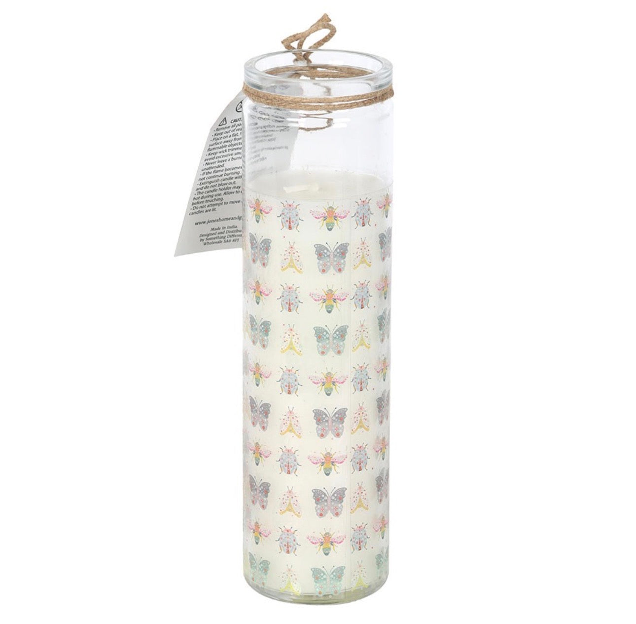 VELA DE TUBO DE ROSA DE JARDÍN FLORAL BUG