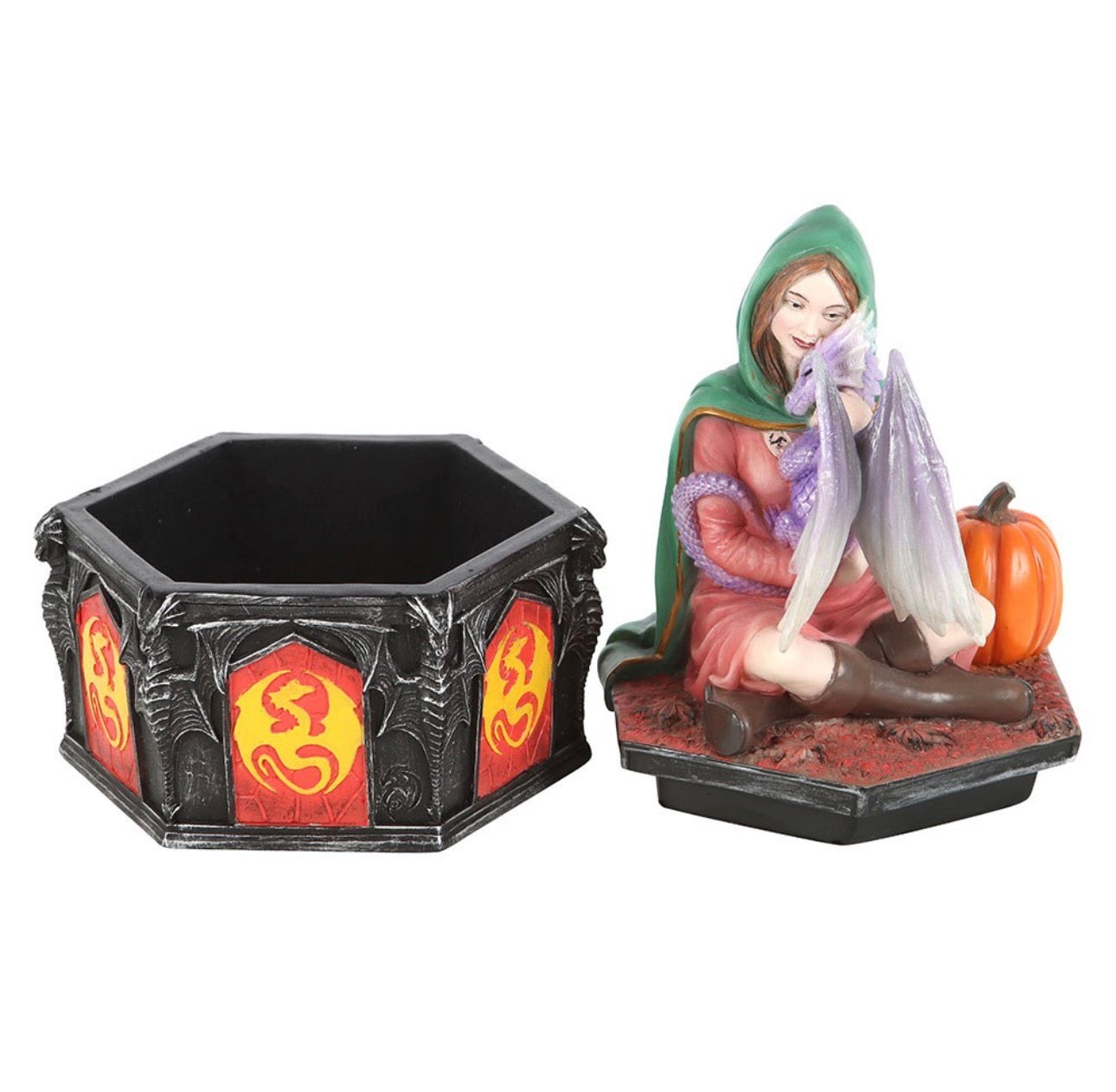 CAJA DE OTOÑO DE LA AMISTAD CON DRAGÓN DE ANNE STOKES