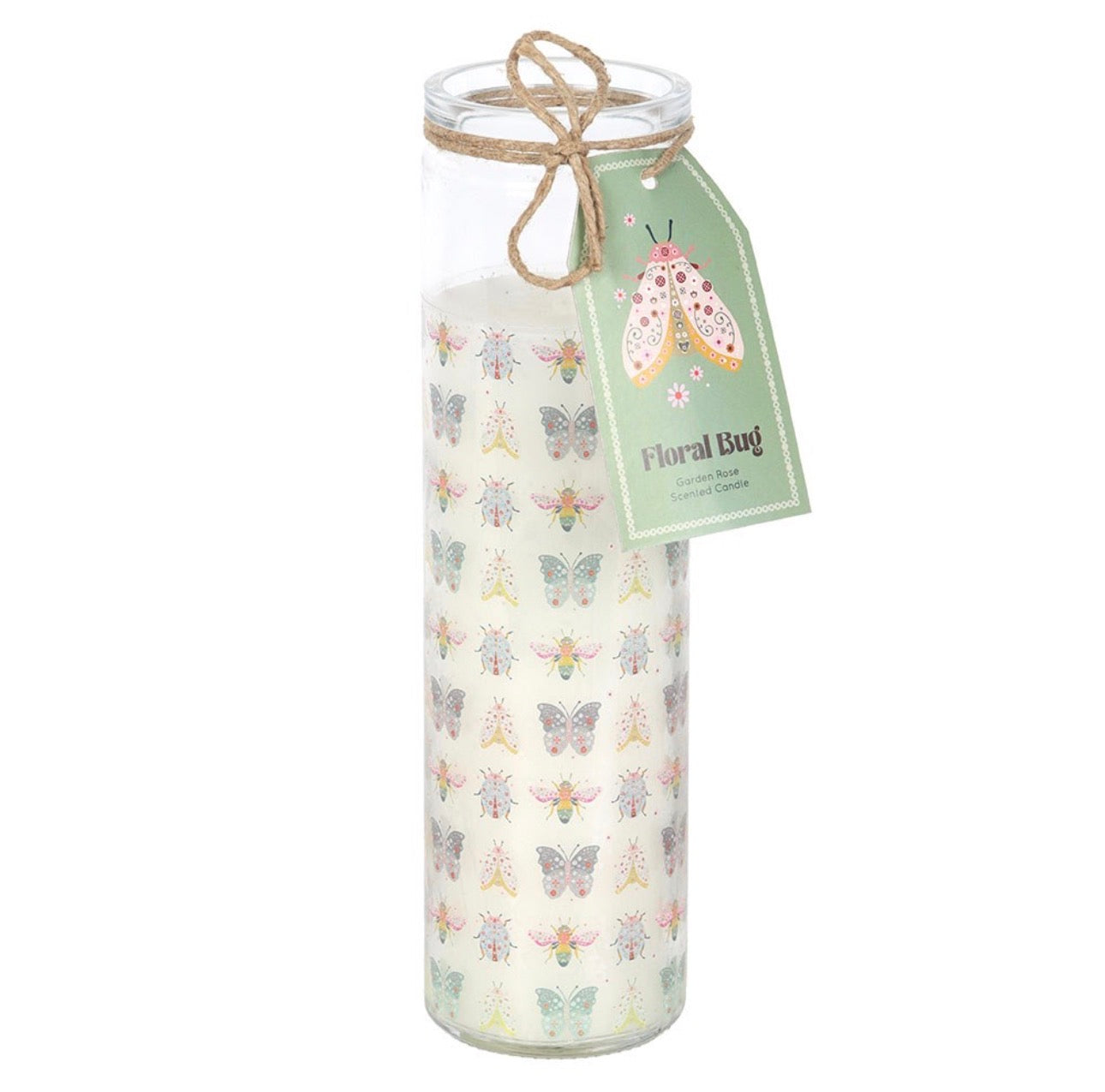 VELA DE TUBO DE ROSA DE JARDÍN FLORAL BUG