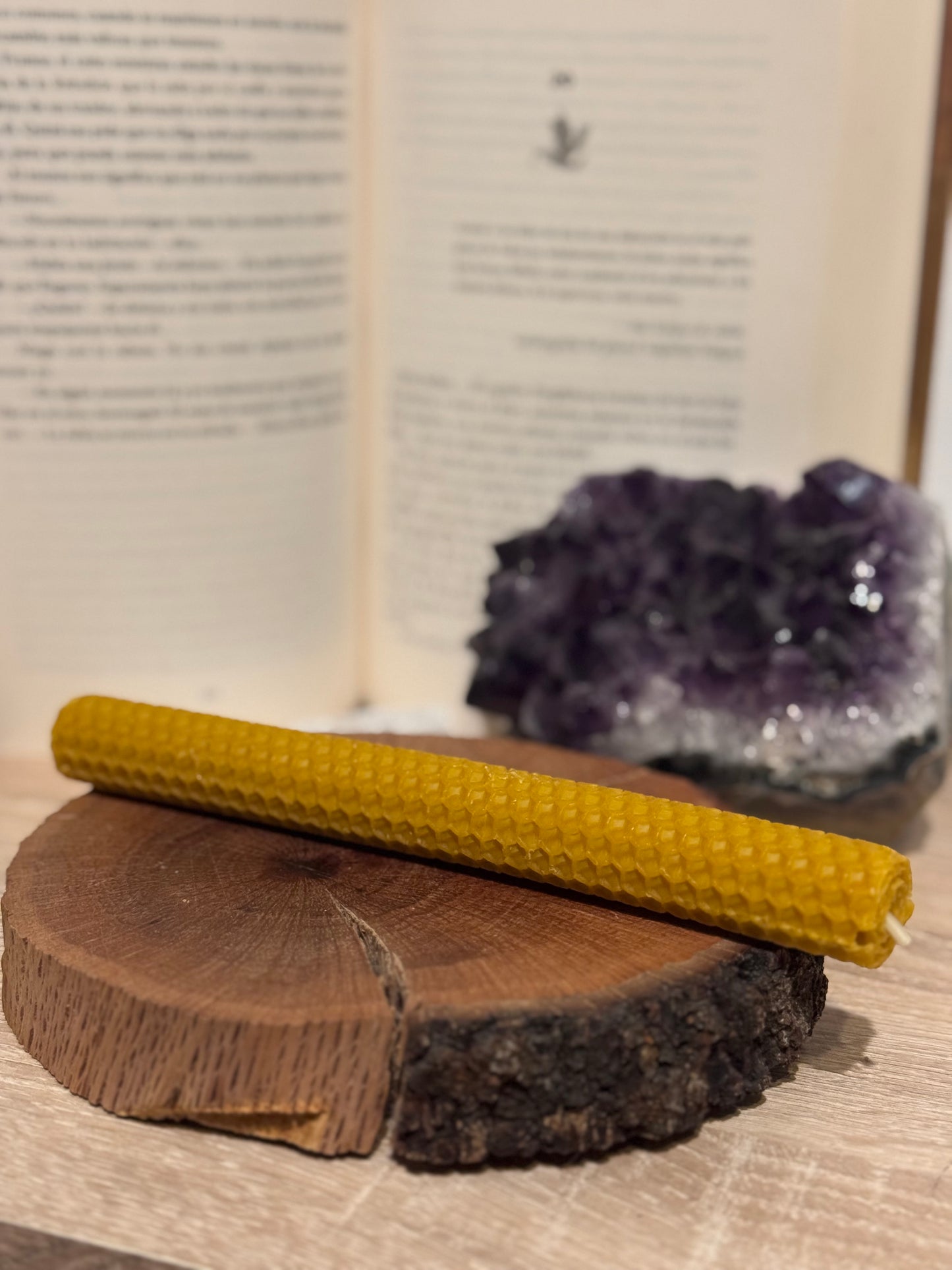 Vela grande de miel 20 cm