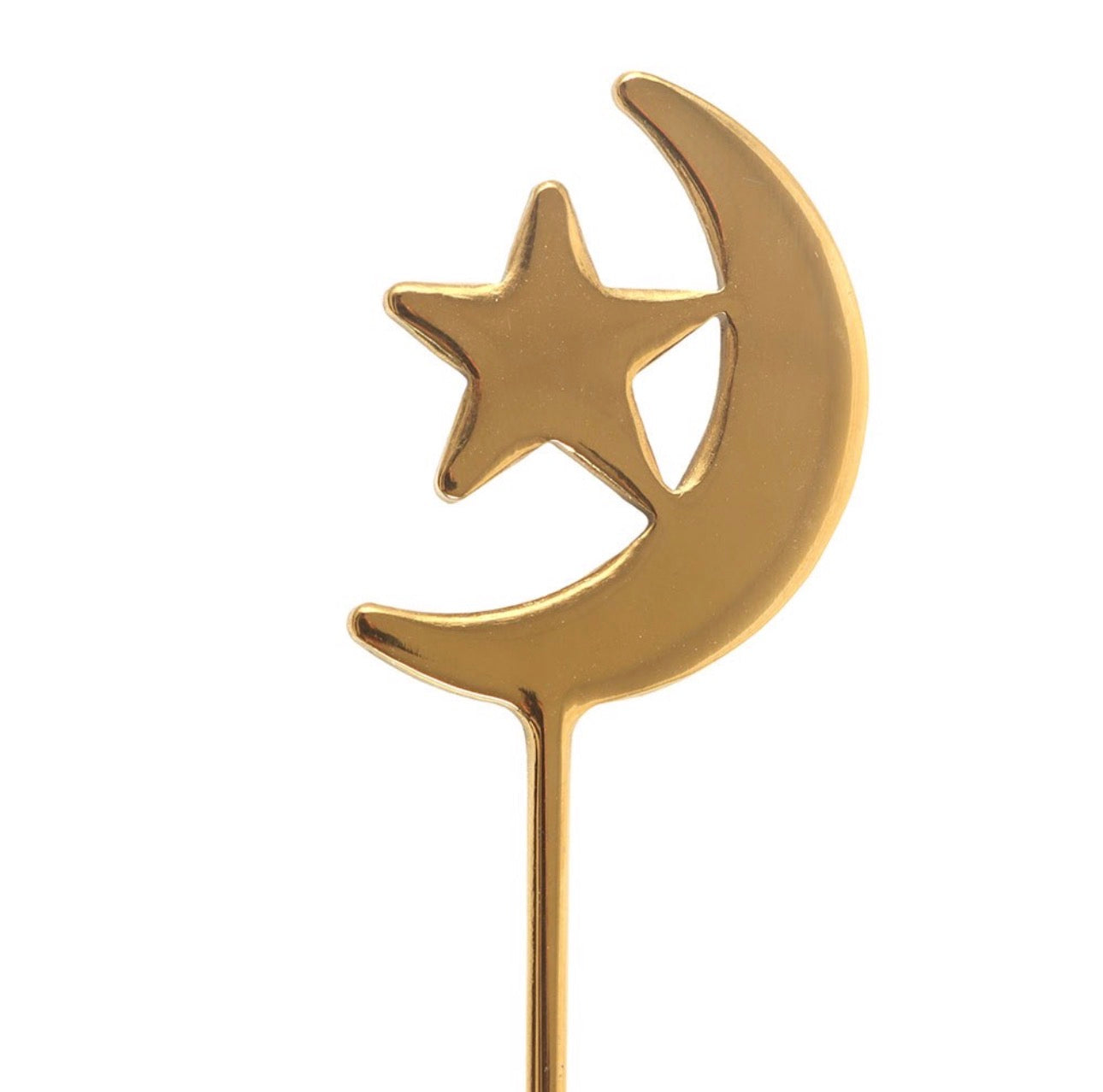 JUEGO DE 4 CUCHARITAS DE ESTRELLA Y LUNA