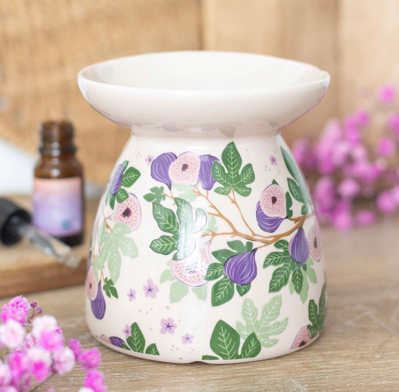 QUEMADOR DE ACEITE CON ESTAMPADO DE HIGUERA