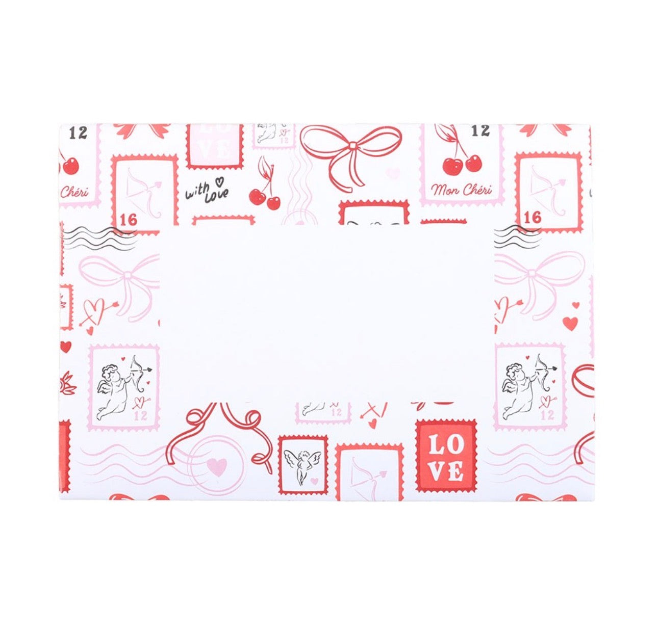 COLLAR CON REMOLQUE CON CARTA DE AMOR EN TARJETA DE FELICITACIÓN