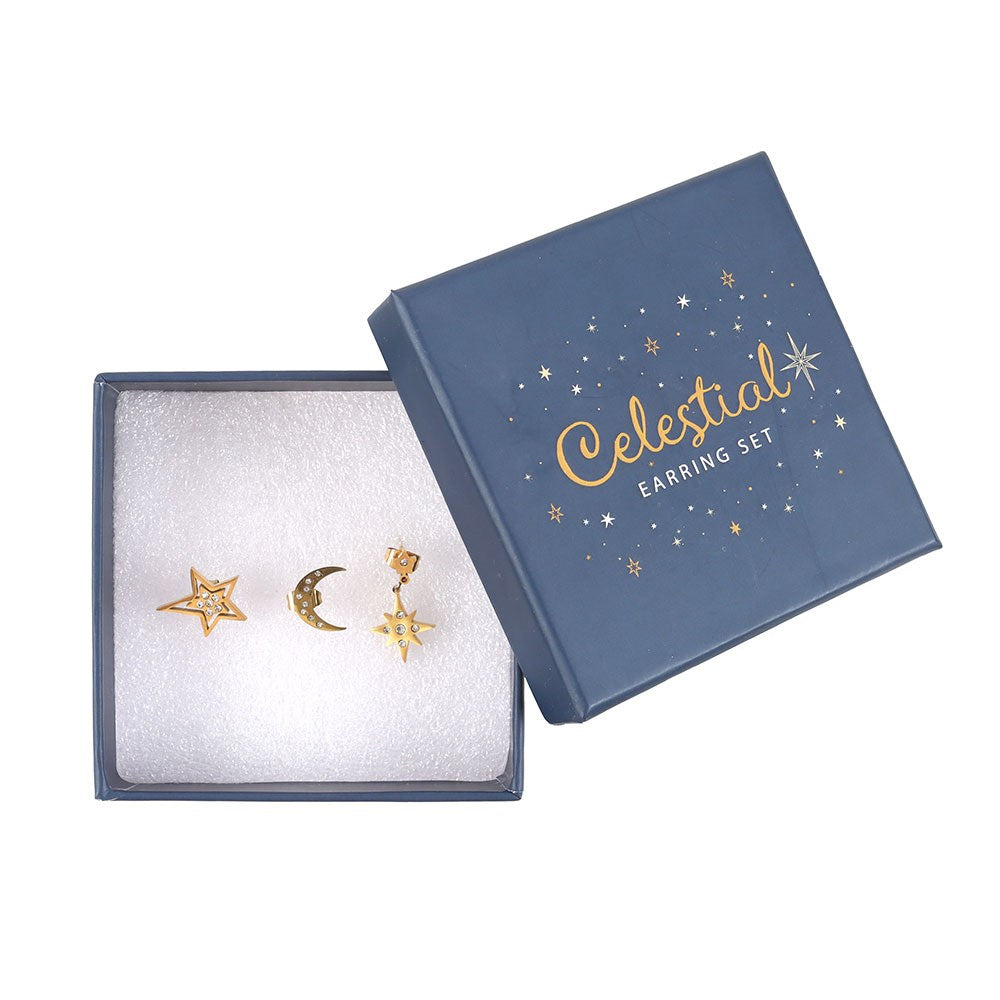 Juego de pendientes celestiales
