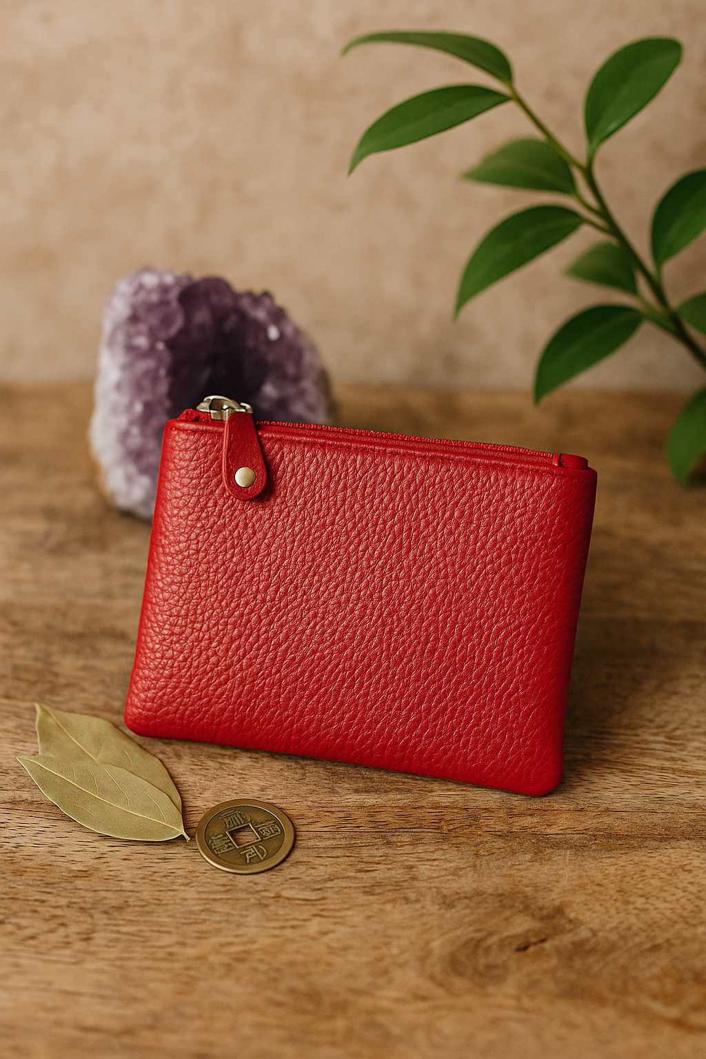 Monedero rojo de la suerte Luar magic