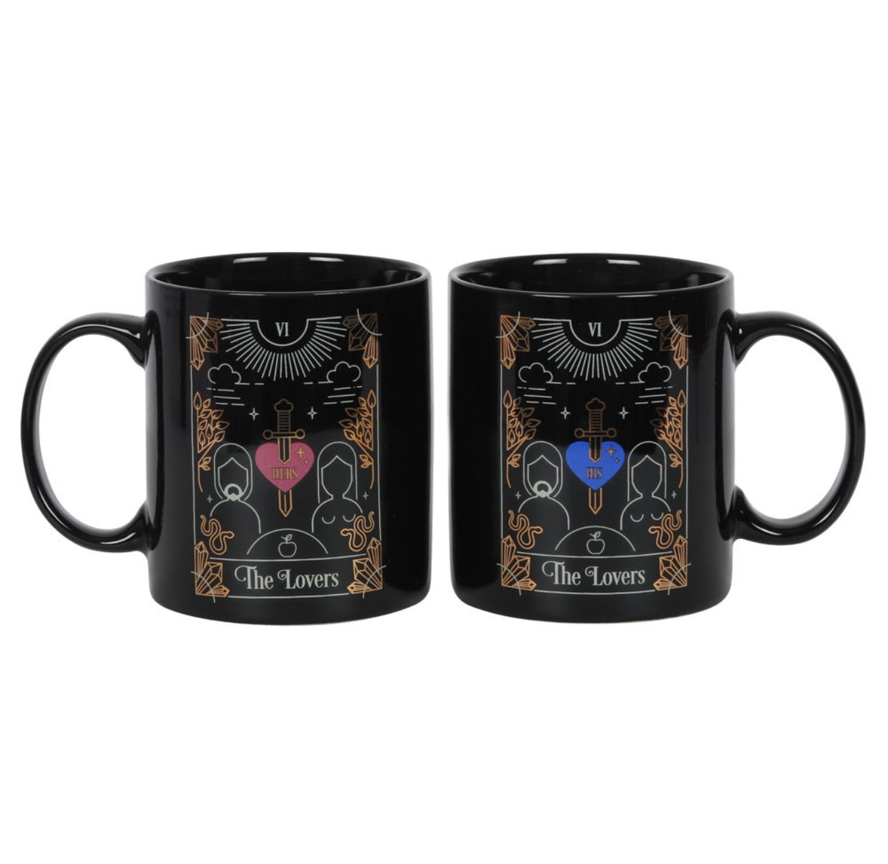 SET DE TAZA PAREJAS TAROT LOS AMANTES