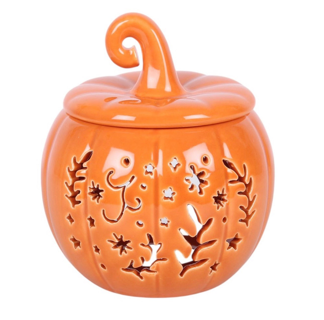 QUEMADOR DE ACEITE Y CALENTADOR DE CERA CON FORMA DE CALABAZA