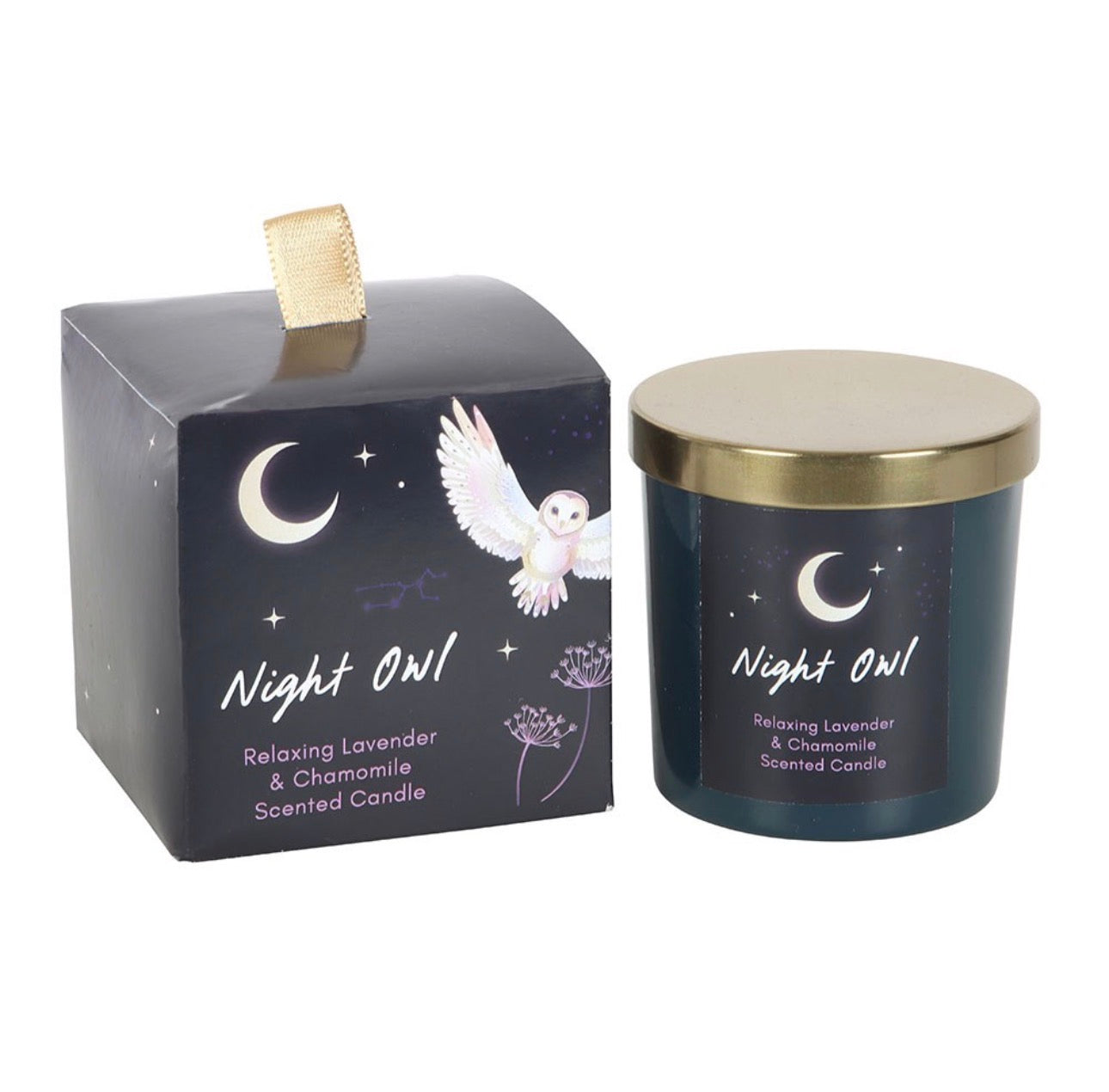 VELA DE LAVANDA Y MANZANILLA LECHUZA
