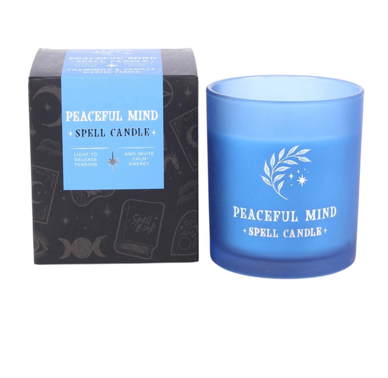 VELA PARA UNA MENTE TRANQUILA CON AROMA A MANZANILLA Y VAINILLA