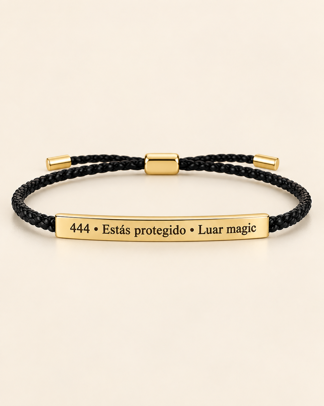 Pulsera “444 · Estás protegido” Dorada