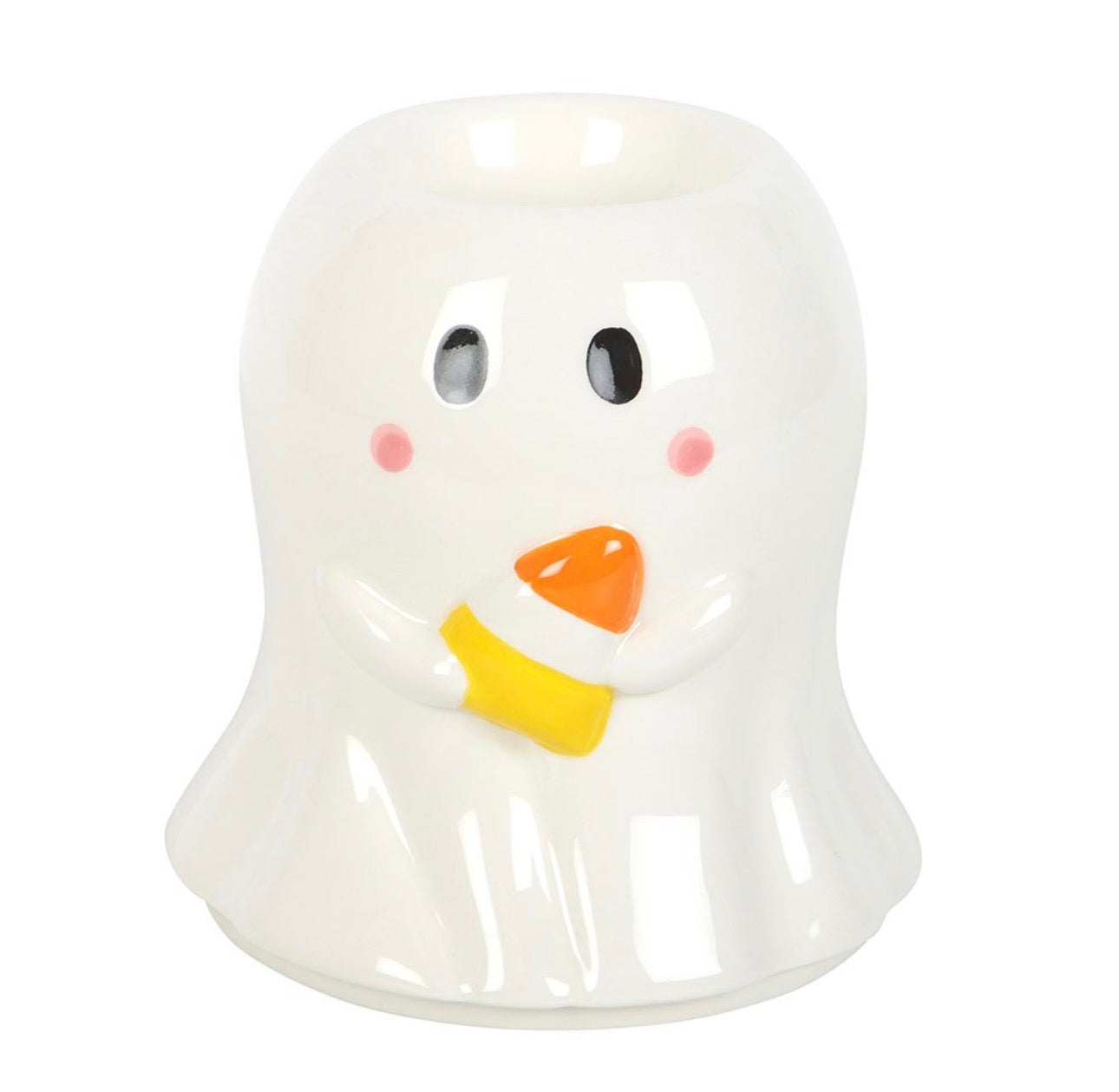 QUEMADOR DE ACEITE Y CALENTADOR DE CERA CON FORMA DE FANTASMA DE CANDY MAÍZ