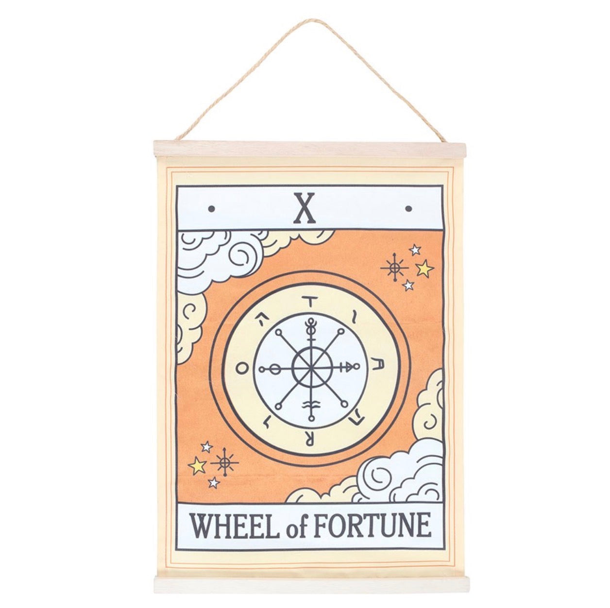 COLGANTE DE PARED LA RUEDA DE LA FORTUNA TAROT VINTAGE