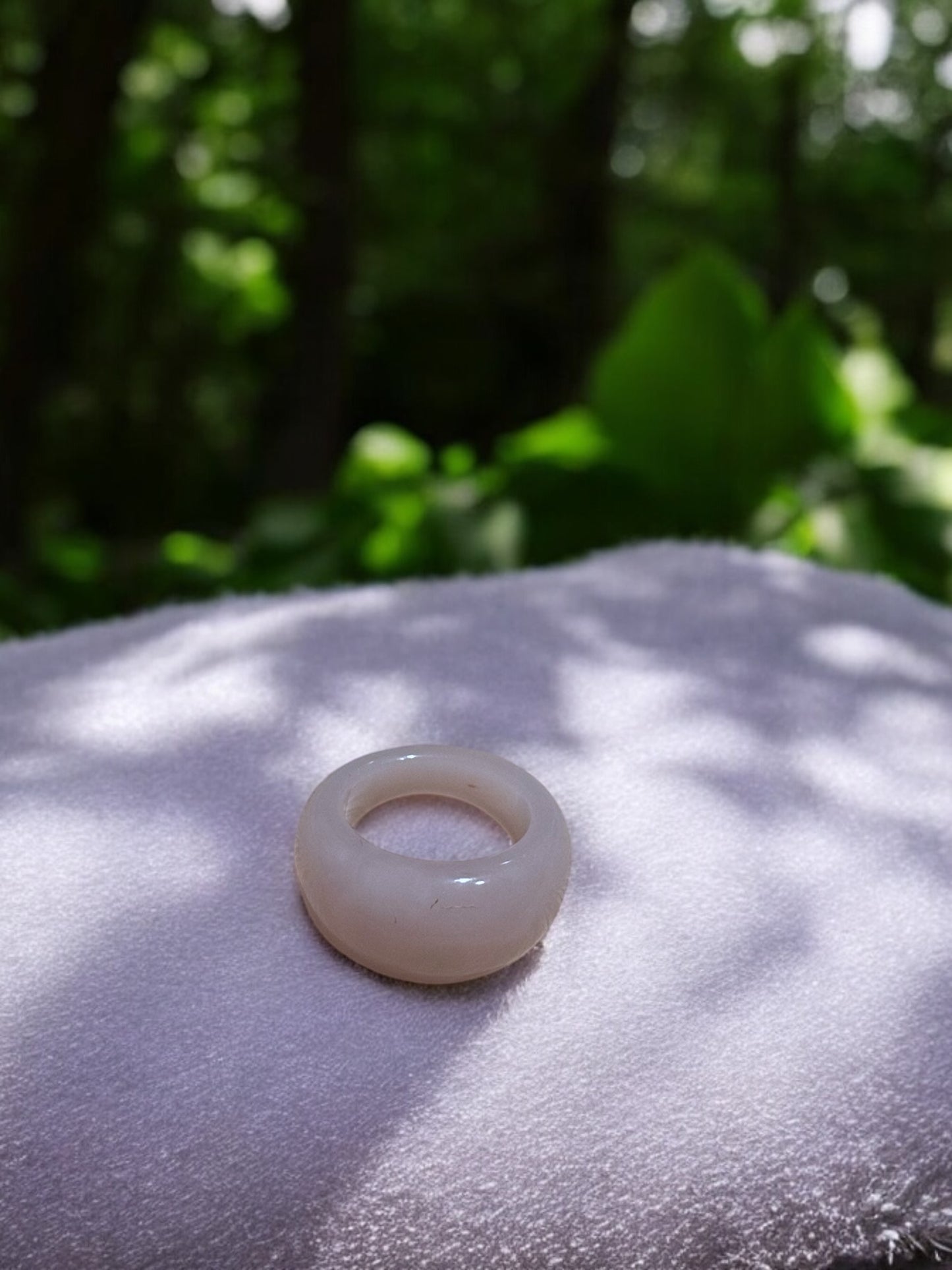 Anillo resina rosa