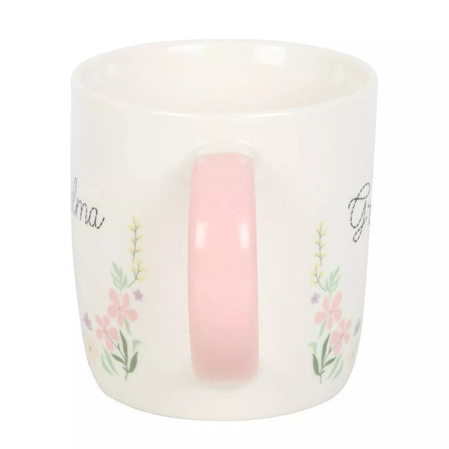 Taza con diseño floral de la abuela en tonos pastel