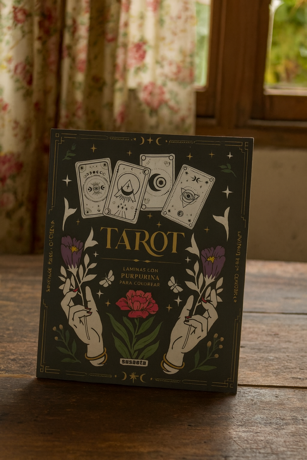Cuaderno del Tarot Láminas con Purpurina para colorear
