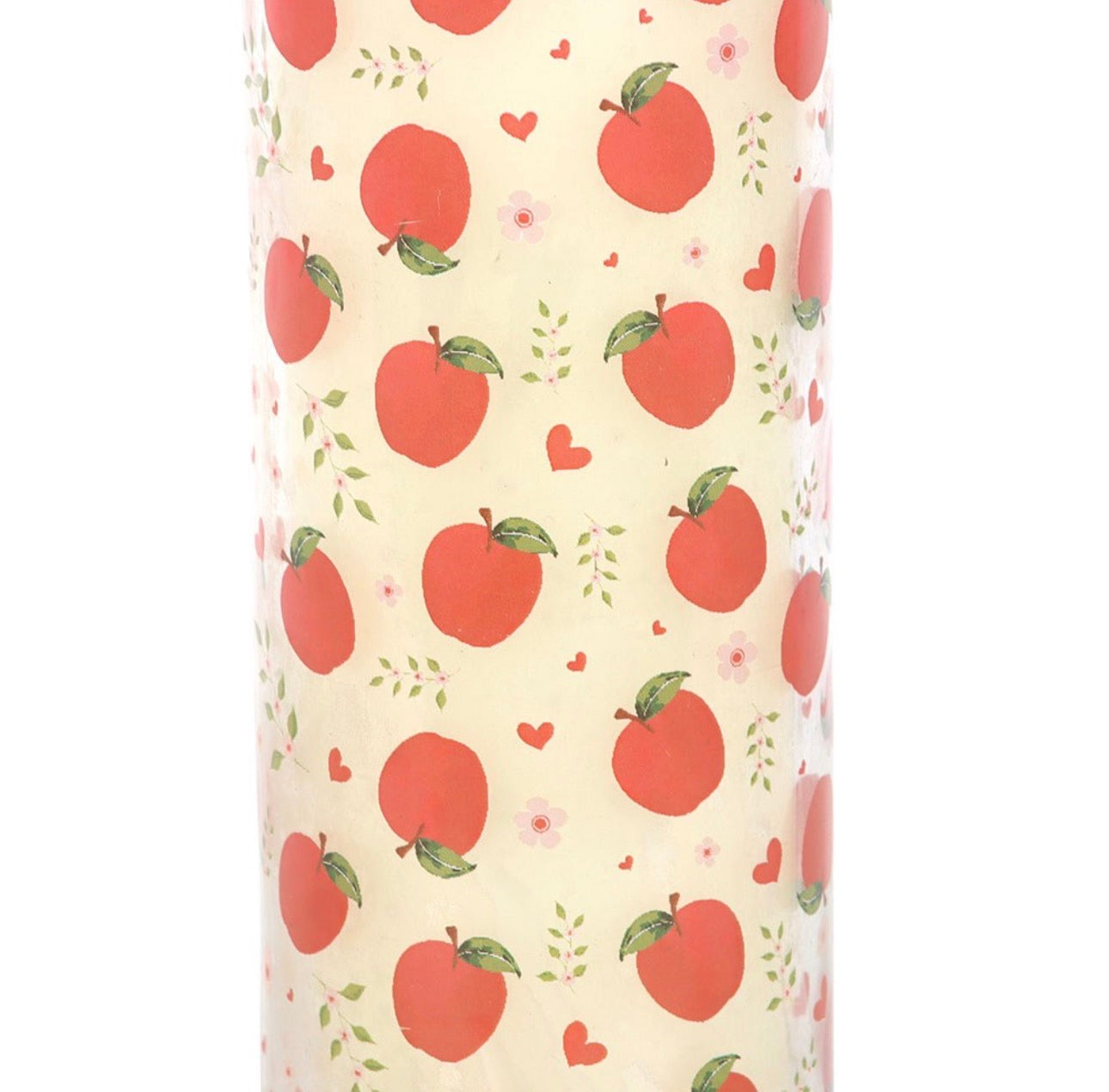 VELA DE TUBO DE TARTA DE MANZANA CON ESTAMPADO DE MANZANA