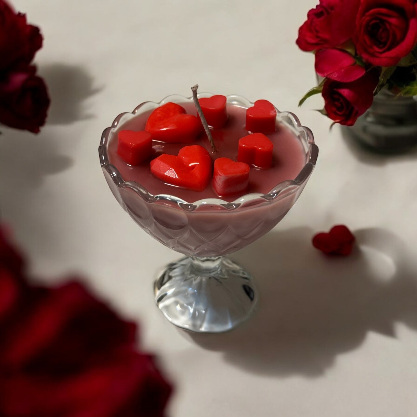 Vela en copa artesanal