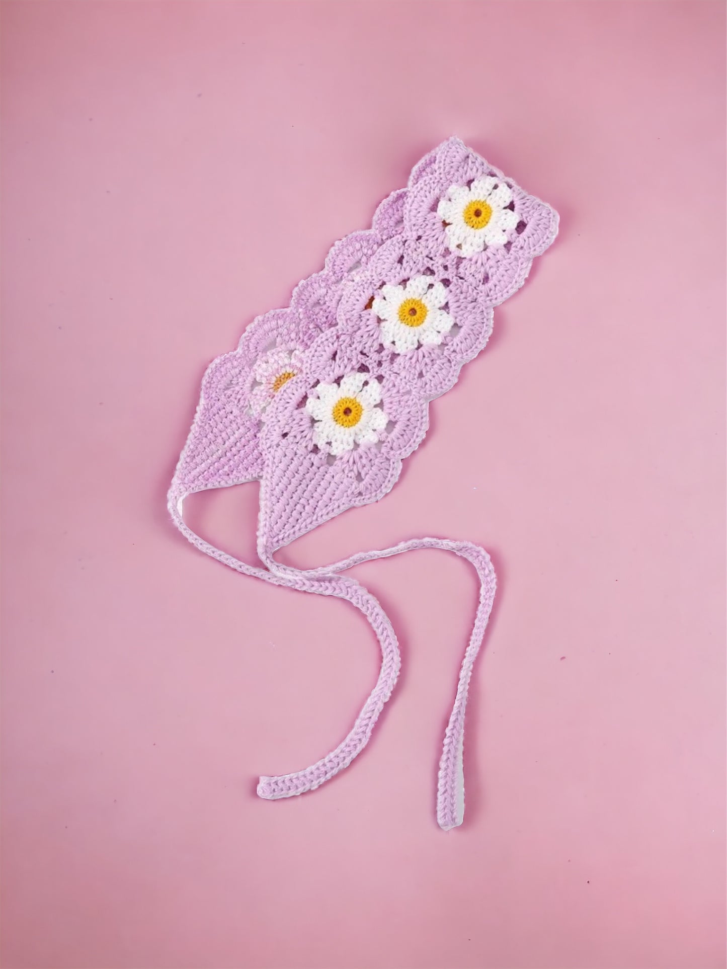 Felpa de crochet floral