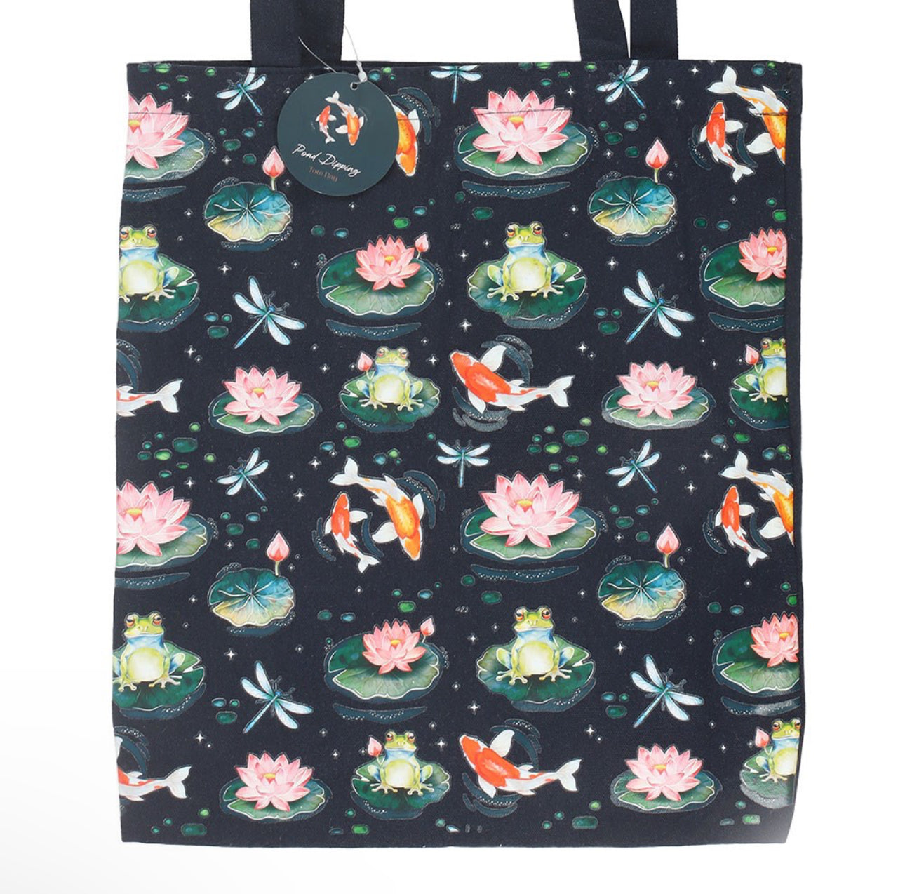BOLSA DE POLIALGODÓN CON ESTAMPADO DE ESTANQUE