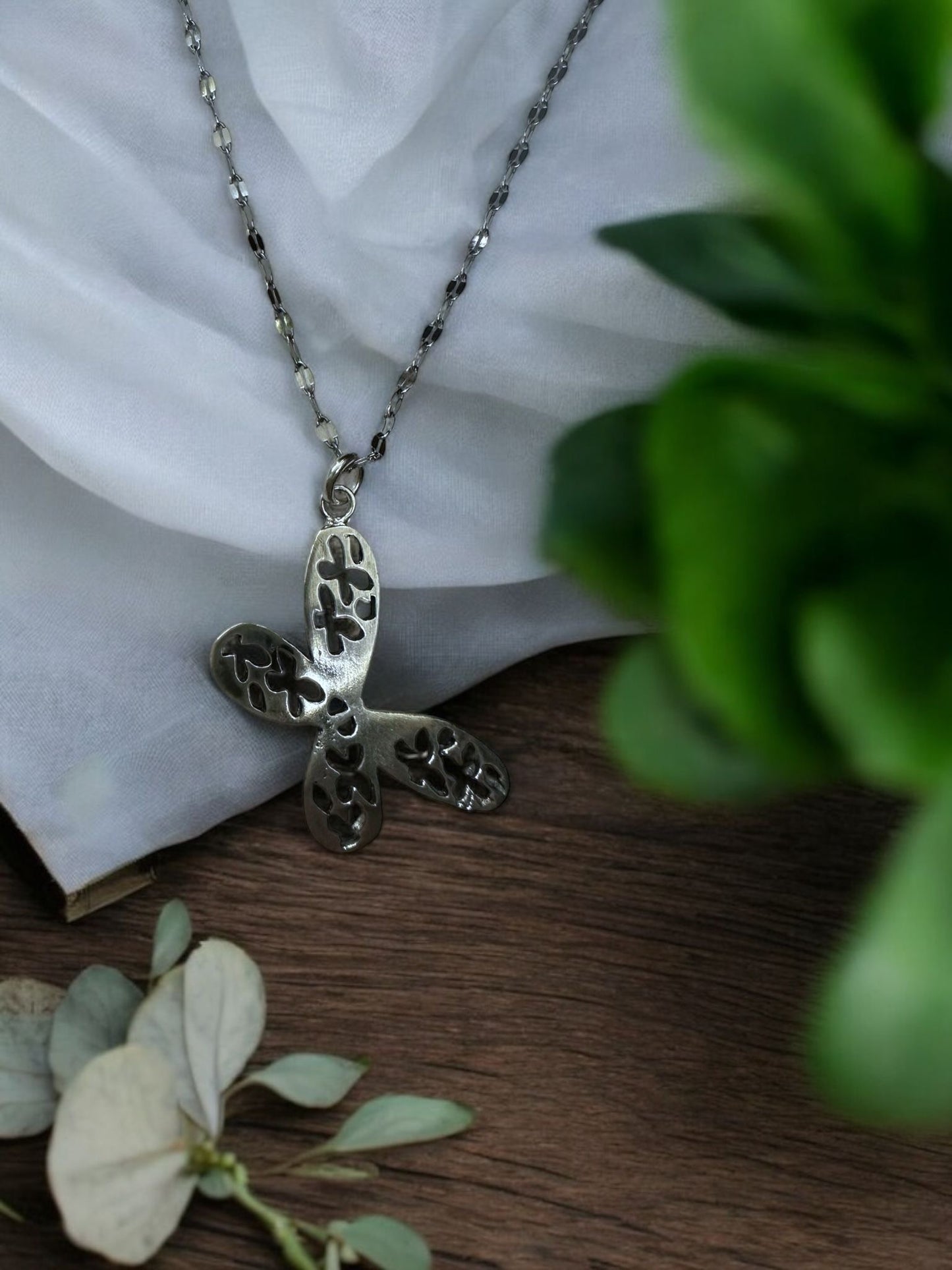 Colgante de plata Mariposa