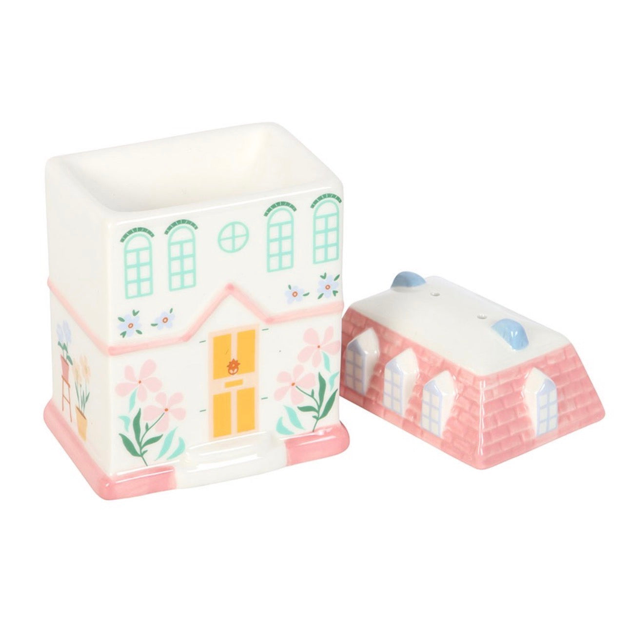 QUEMADOR DE ACEITE Y CALENTADOR DE CERA PASTEL CASA