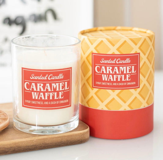 VELA AROMÁTICA DE GOFRE DE CARAMELO