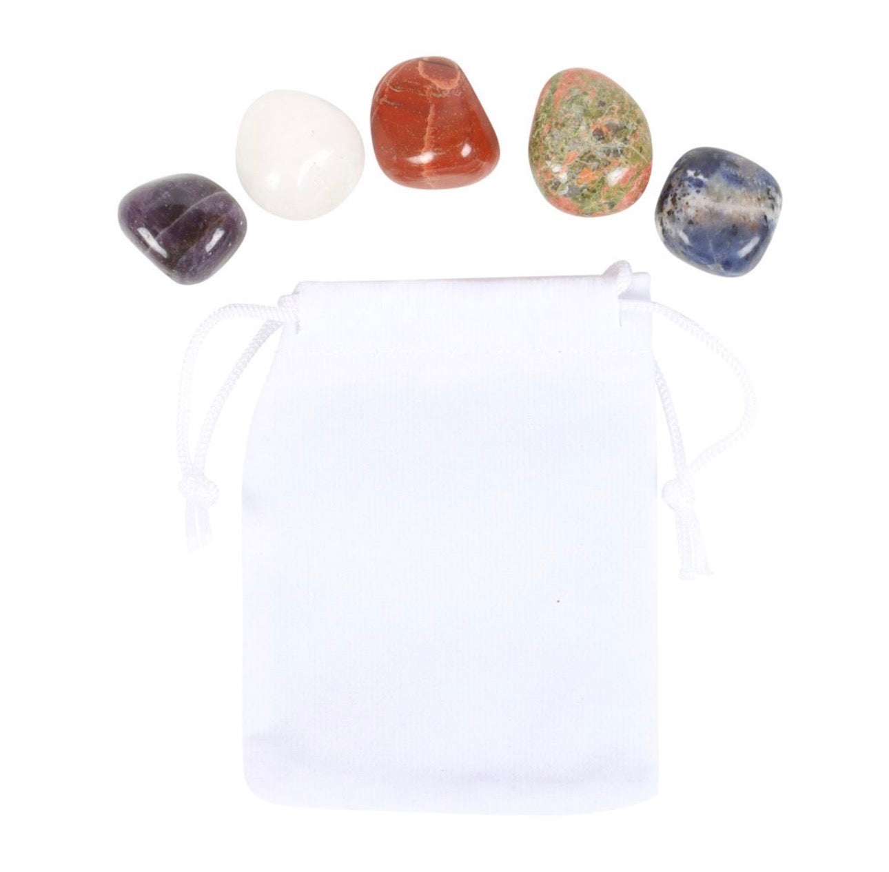 JUEGO DE PIEDRAS RODADAS DE CRISTAL DE VIRGO