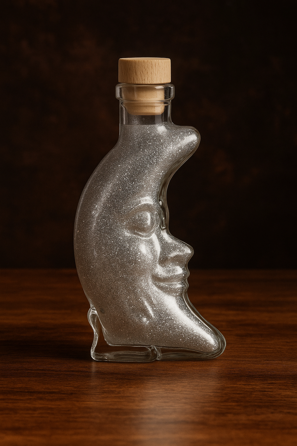 Botella de cristal Luna