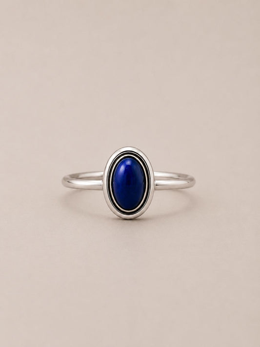 Anillo Lapislázuli en Plata